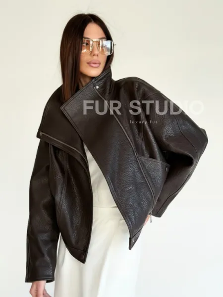 Женская кожаная куртка - фото 11