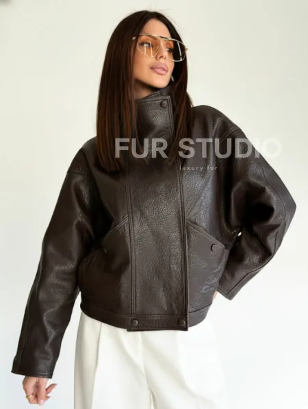 Женская кожаная куртка - фото 6