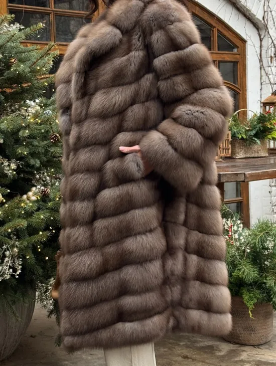 Манто из меха куницы - фото 3