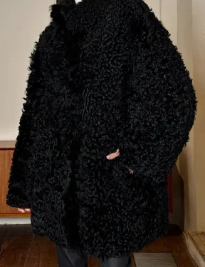 Двухсторонняя шуба - дублёнка из тиградо - фото 1