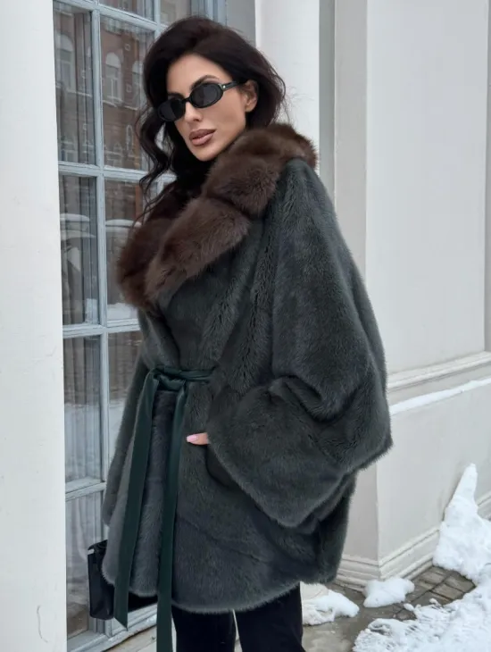 Норковый полушубок 
