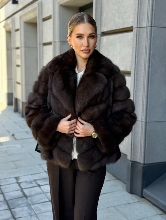 Полушубок из соболя - фото 9