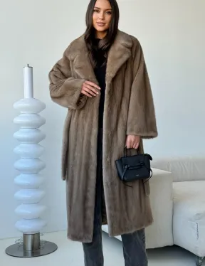 Норка пастель роспуск английский воротник - фото 6