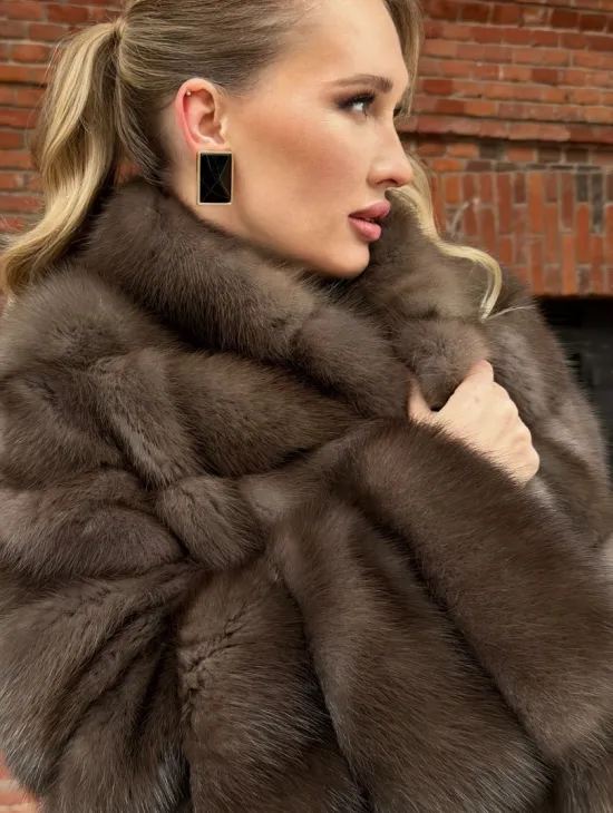 Меховой жакет из куницы - фото 2