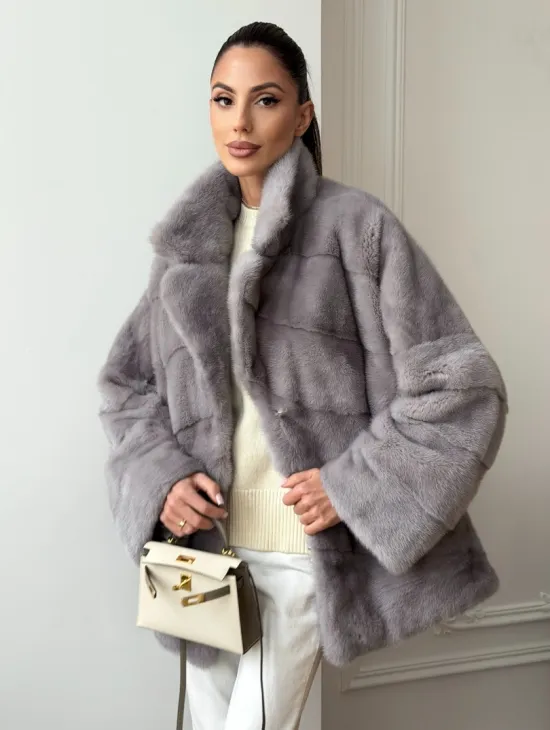 Полушубок норковый - фото 0