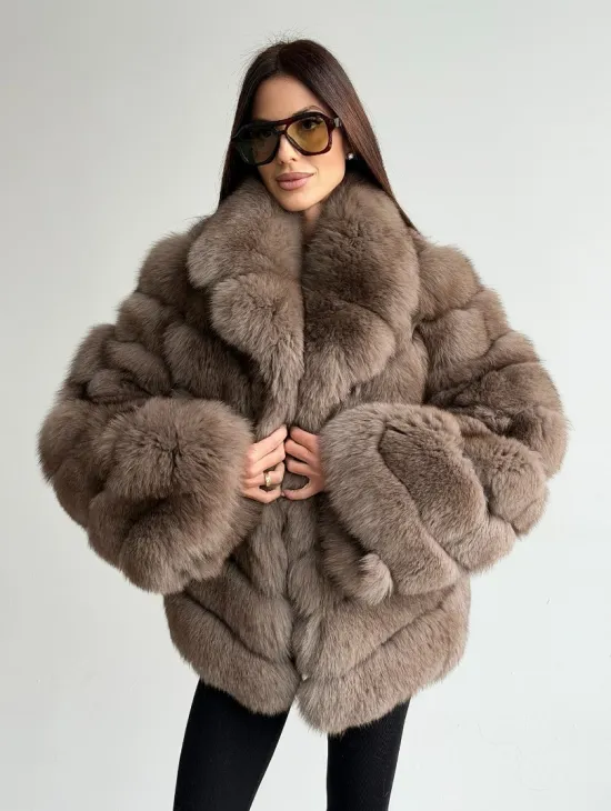 Шуба из меха финского песца - фото 7