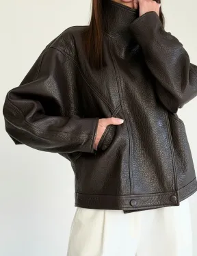 Женская кожаная куртка - фото 1