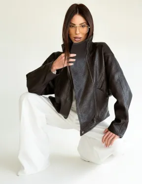 Женская кожаная куртка - фото 13