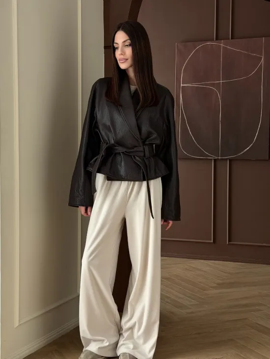 Куртка из натуральной кожи PREMIUM COLLECTION - фото 10